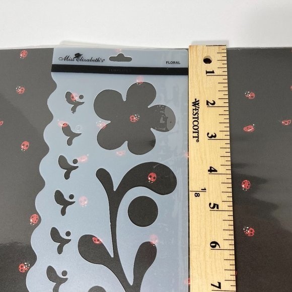 Floral Flower Stencil Scrapbook Crafts - Picture 4 of 6